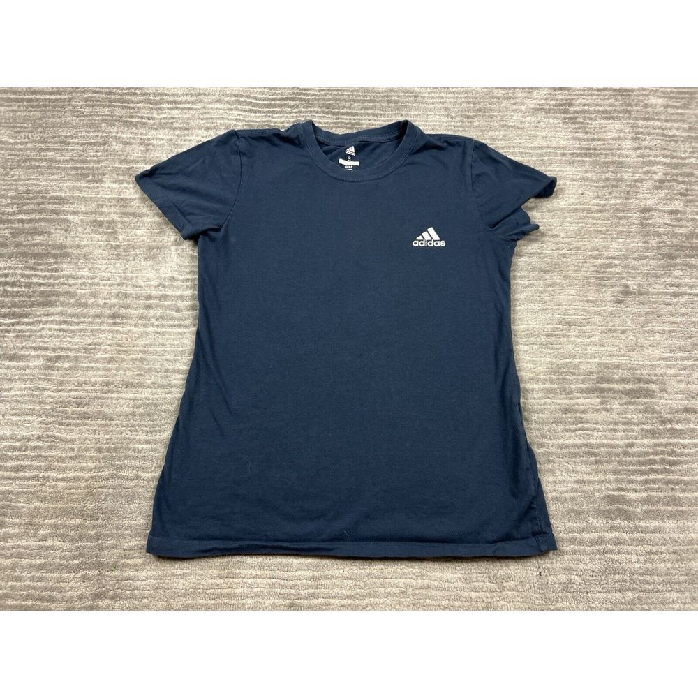 Adidas‎ Shirt Mens Small Blue Short Sleeve Golf